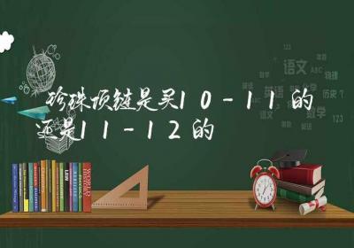 珍珠项链是买10-11的还是11-12的-ROED容易得分享